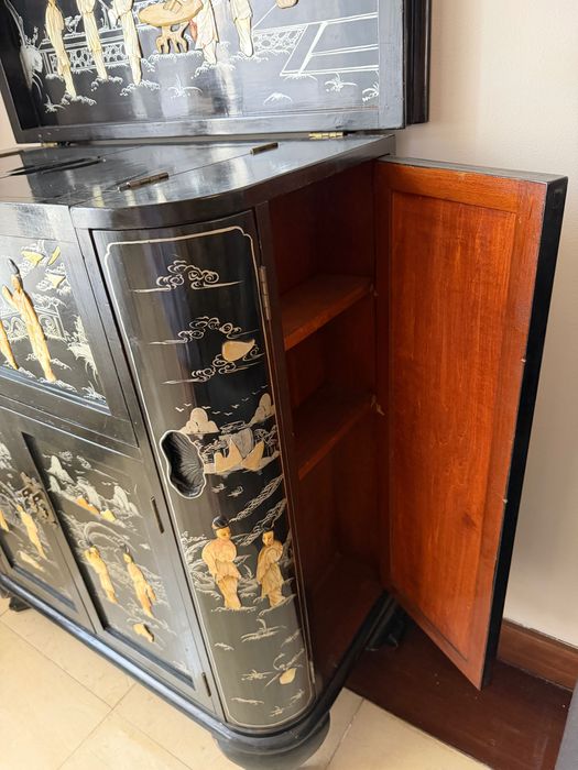 Mini bar Chinês com detalhes em Madre Pérola