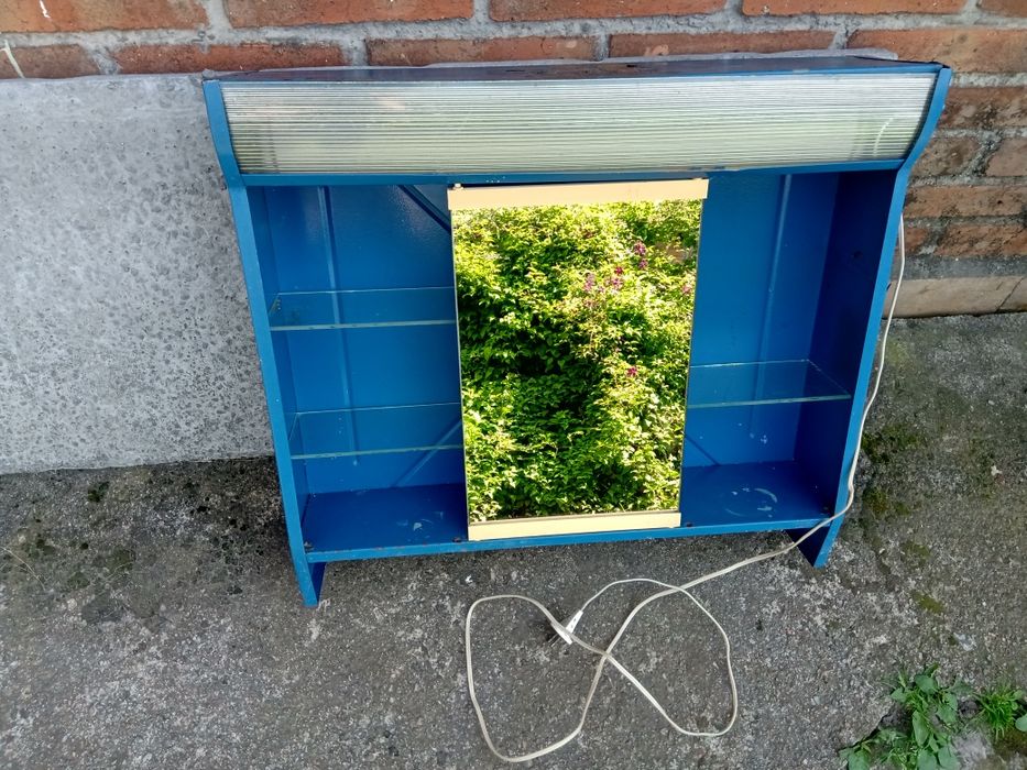 СССР металева підвісна полиця у ванну кімнату дзеркало полка шафа