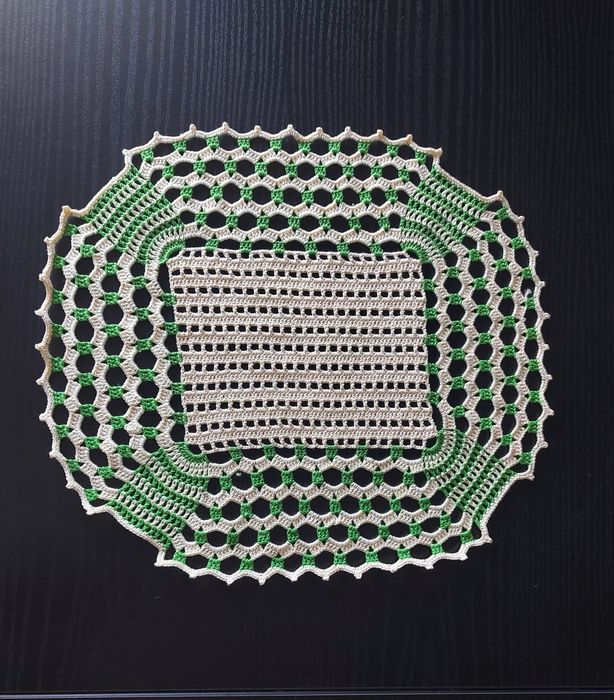 Conjunto de naprons em crochê