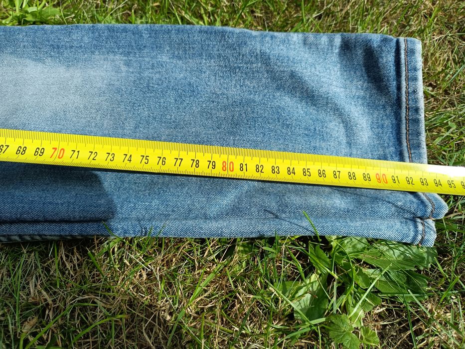 Spodnie jeans/dżins przecierane, rozm.158