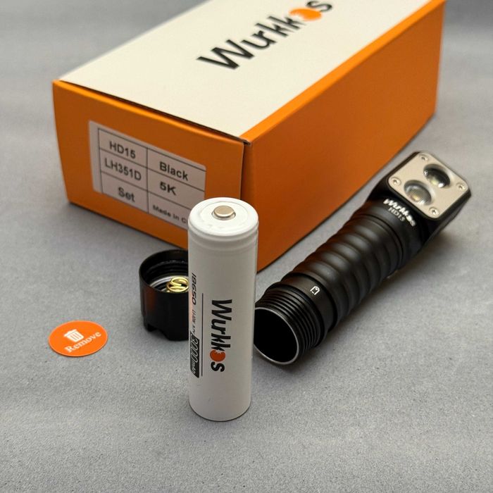 Ліхтар Wurkkos HD15, 5000K — стан нового. Акум 18650 у комплекті