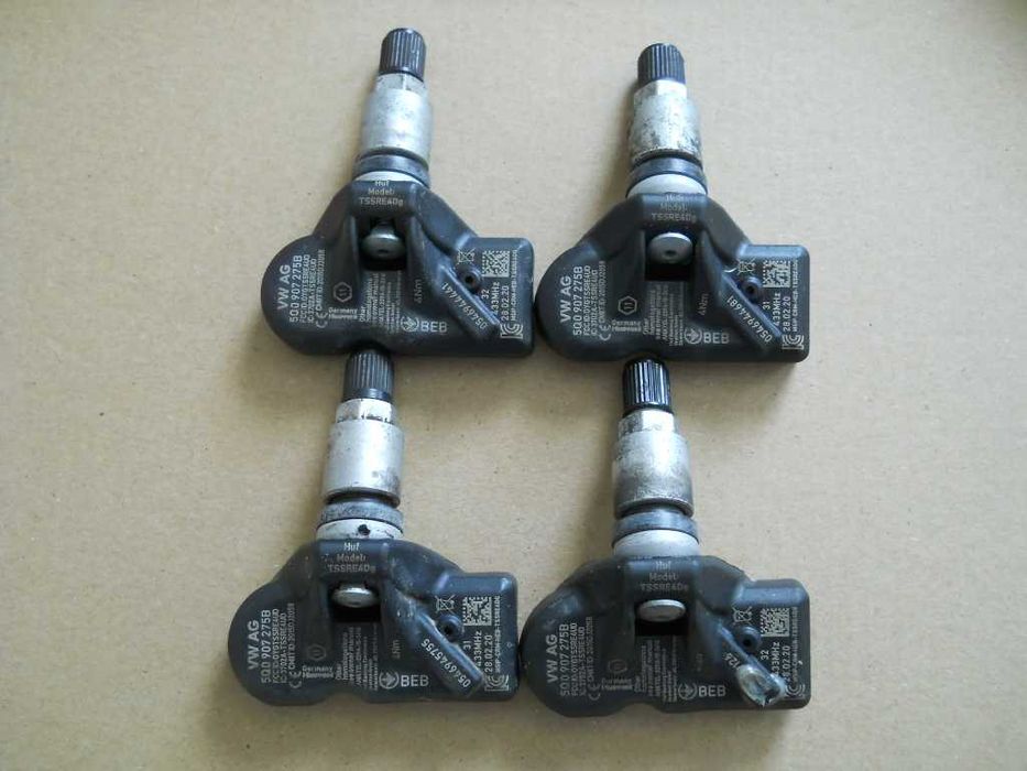 Czujniki ciśnienia TPMS OE VW Volkswagen Audi Skoda 4szt 5Q0907275B 2015DJ2058 F.Vat