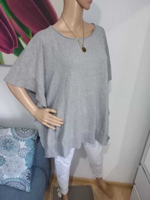 Luźny oversize sweterek wiosna z kaszmirem L xl