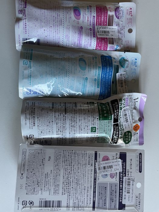Zestaw spf 4 sztuki kose, rohto, omi