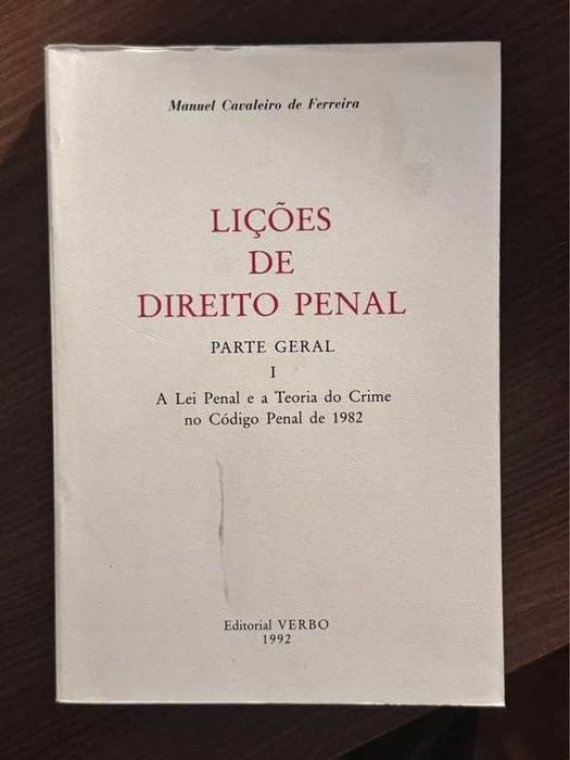 Lições de Direito Penal - Manuel Cavaleiro de Ferreira