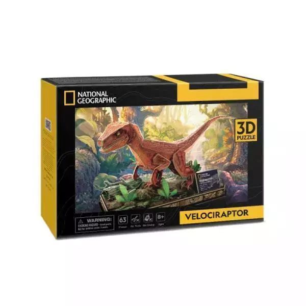 Puzzle 3D Welociraptor National Geographic Ds1053 Cubic Fun. Dante