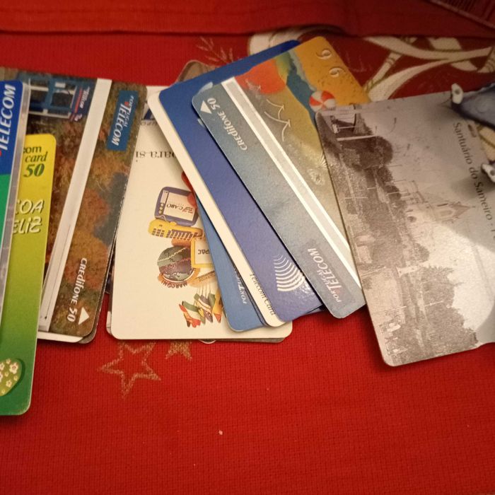 Cartões de telefone antigos