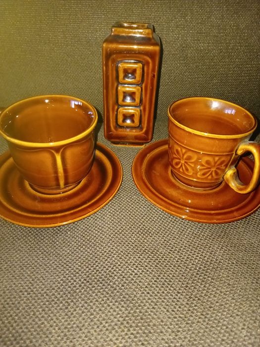 Pruszków wazonik  i 2 filiżanki