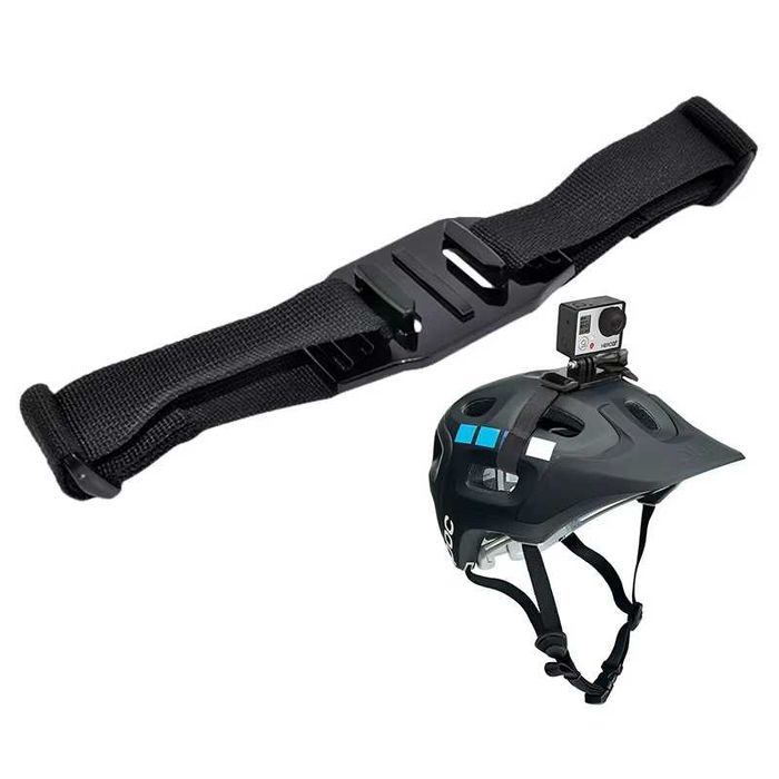 Correia para capacete ajustável nova para GoPro