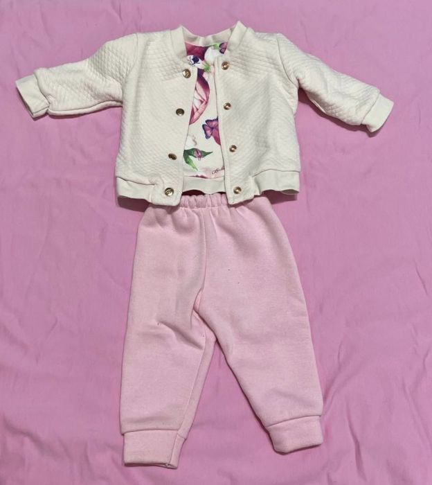 Двосторонній бомбер + теплі штани / костюм 0-3 міс.