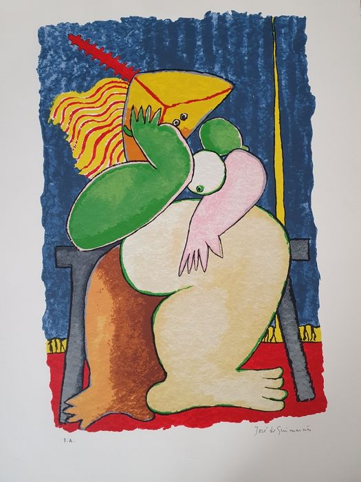 Bela serigrafia de José de Guimarães