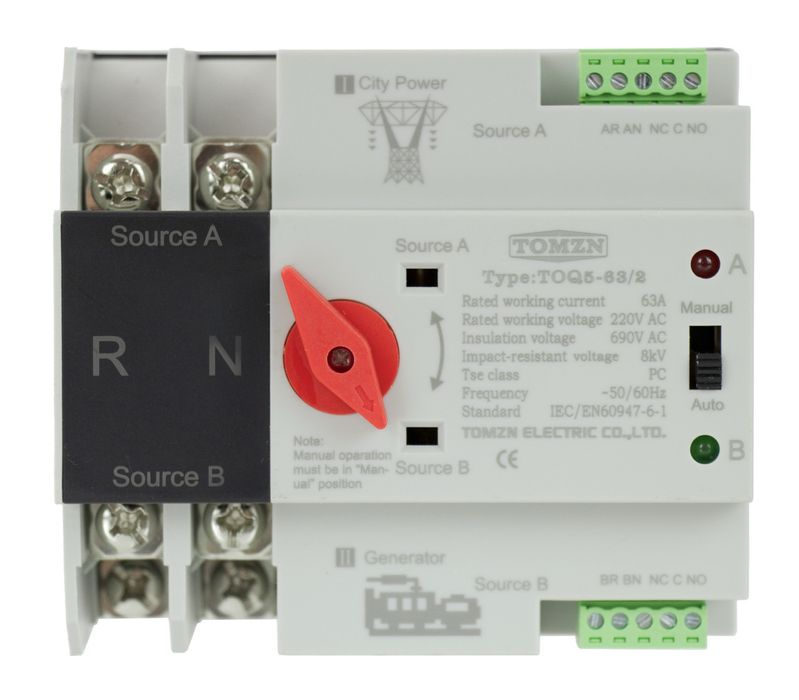 АВР для перемикання джерела живлення  125 А