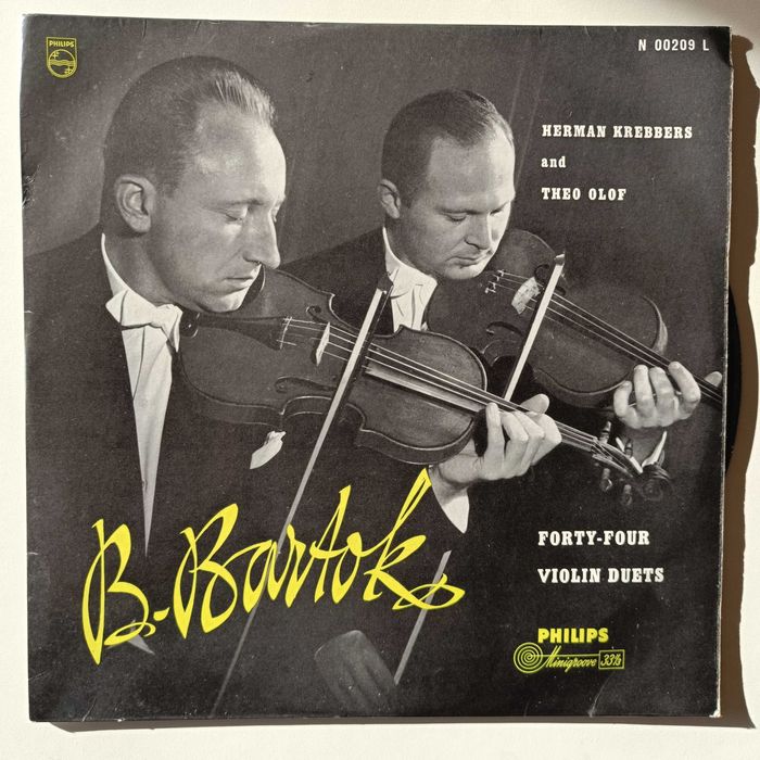 Disco Vinil "B. Bartók - Forty-Four Violin Duets"