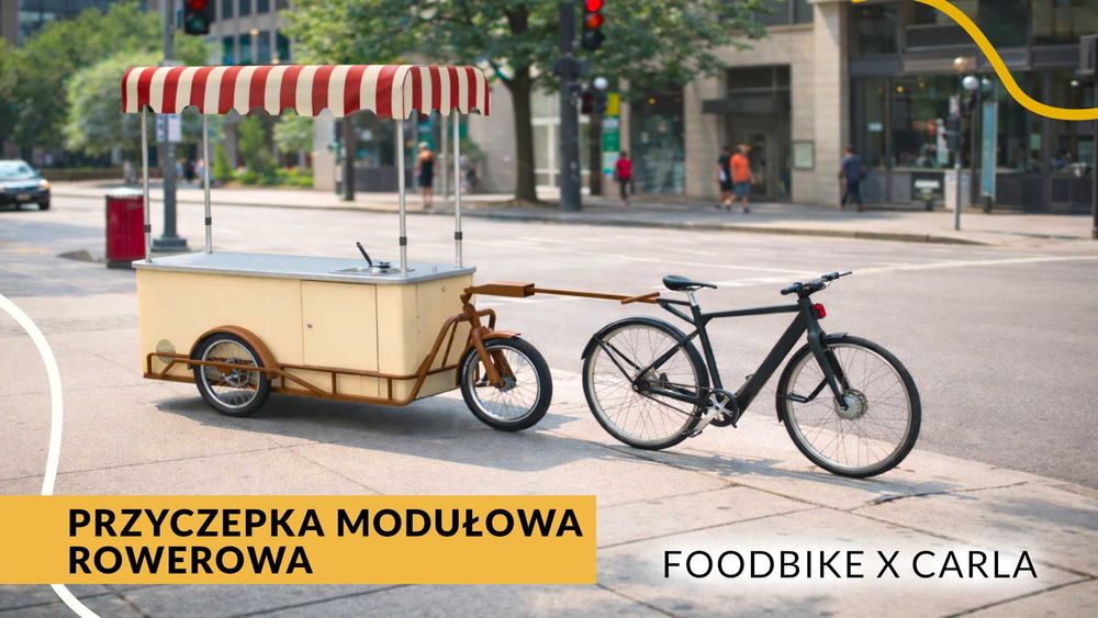 Przyczepka do lodów Foodbike | Naleśniki | Kawa | Napęd elektryczny