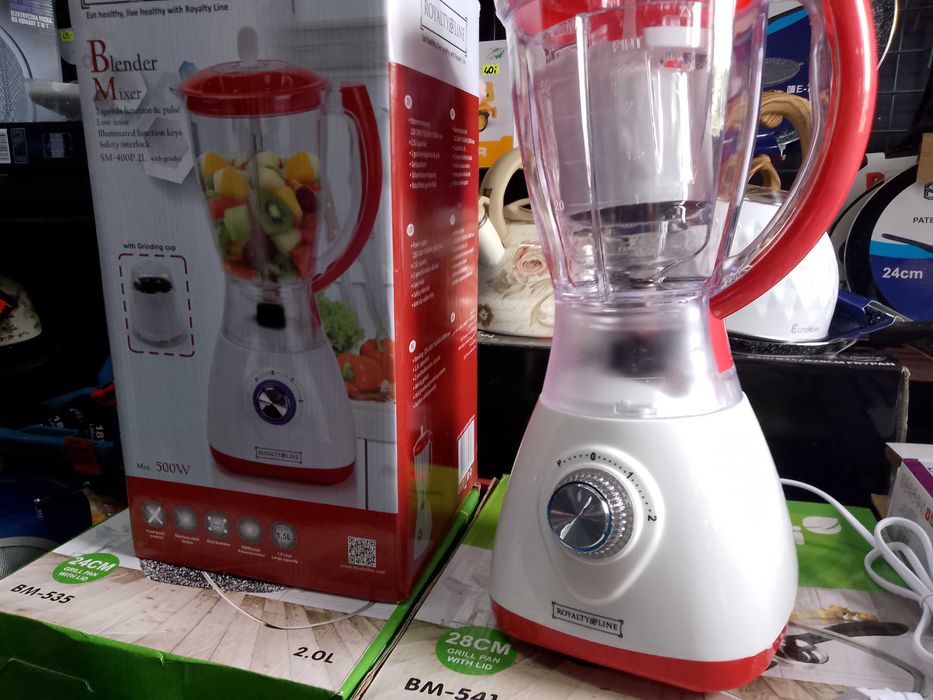 BLENDER KIELICHOWY SZKLANY do owoców i warzyw Kruszy Lód mocny bardzo