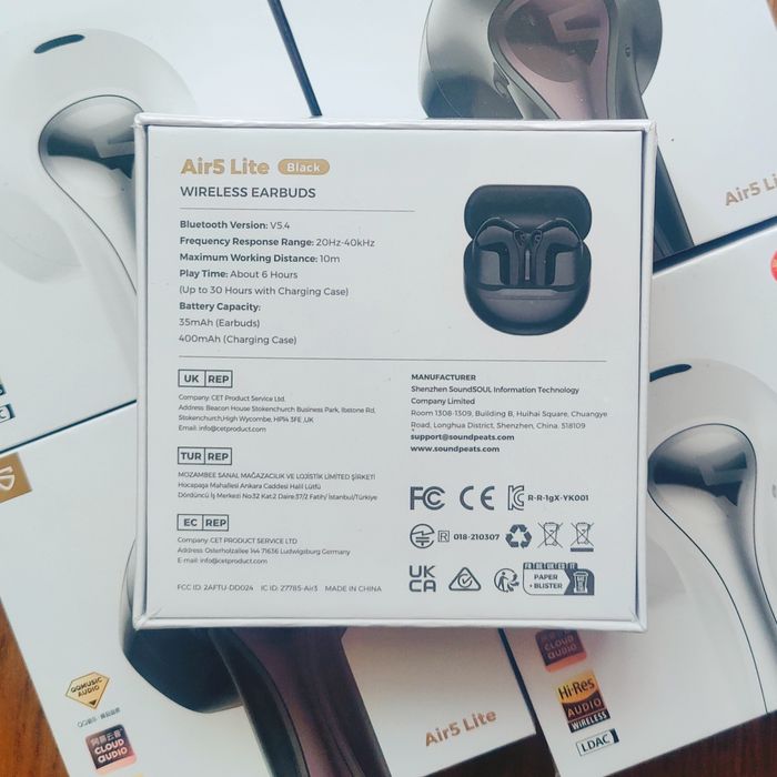 SoundPeats Air5 lite навушники бездротові Bluetooth 5.4 TWS Air5 Pro