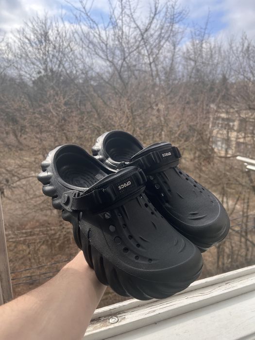 Оригінал CROCS Echo Clog 42, 43, 44 | Білі та коричневі крокси сабо