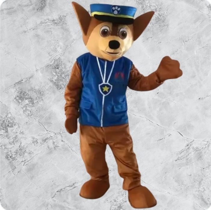 Mascote Chase, Bluey, Panda, Stitch, Urso e Macha, Homem aranha