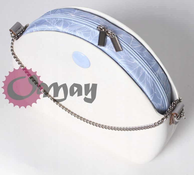 organizer do OBAG MOON LIGHT kwiaty błękit wkład 2 kieszenie OMAY