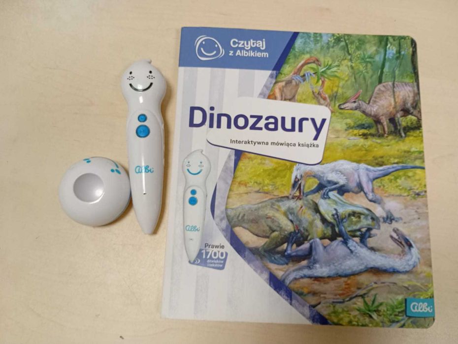 Książka interaktywna Dinozaury Albik. Pióro sprzdeaję oddzielnie
