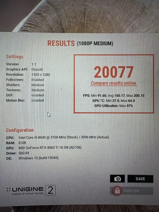 Відеокарта RTX 4060Ti 16 GB MSI