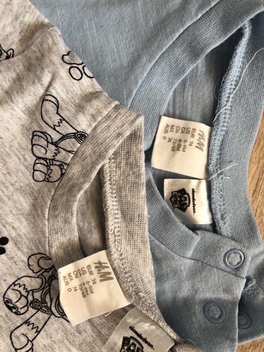 Koszulki HM, psi patrol , paw patrol, rozmiar 74cm