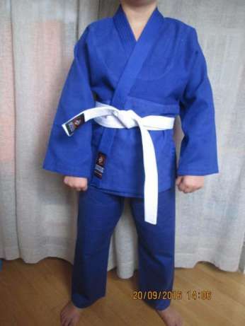 Кимоно кімано для дзюдо айкидо,джиу джитсу синее белое кімоно кимано