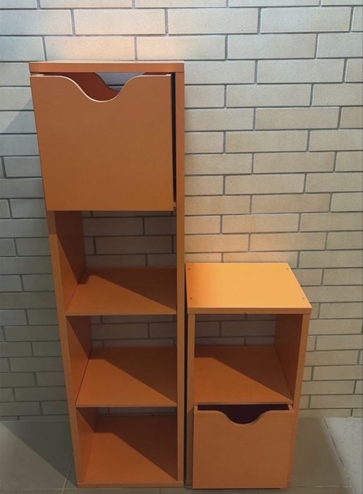 Conjunto de móveis de arrumação infantil
