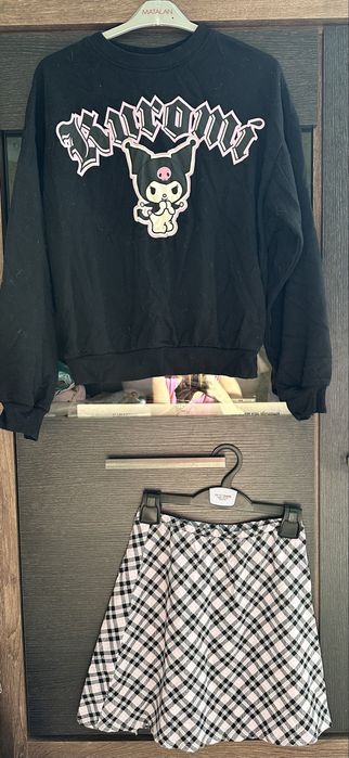 H&M комплект з kuromi спідниця і реглан. Ріст 158-164.  12-14 років