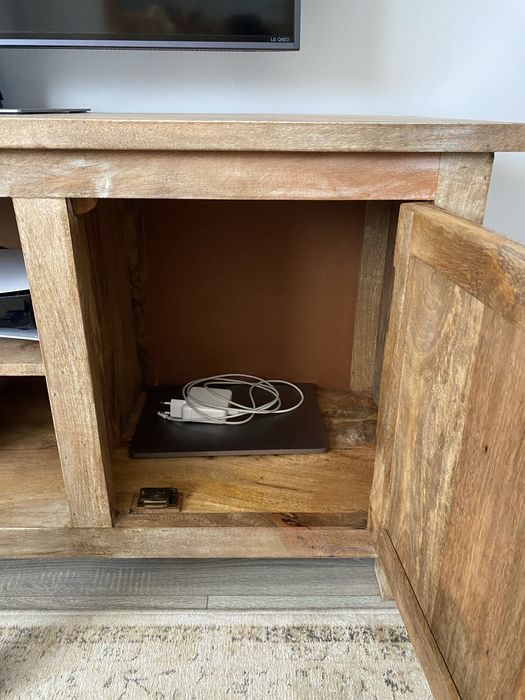 Conjunto de mobilia sala madeira maciça