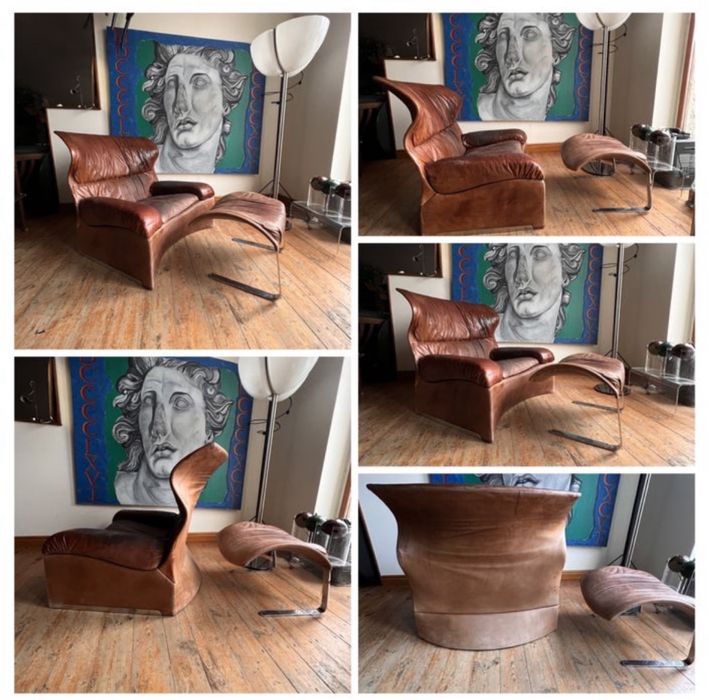 Saporiti fotel Vela Alta. Projekt Giovani Offredi