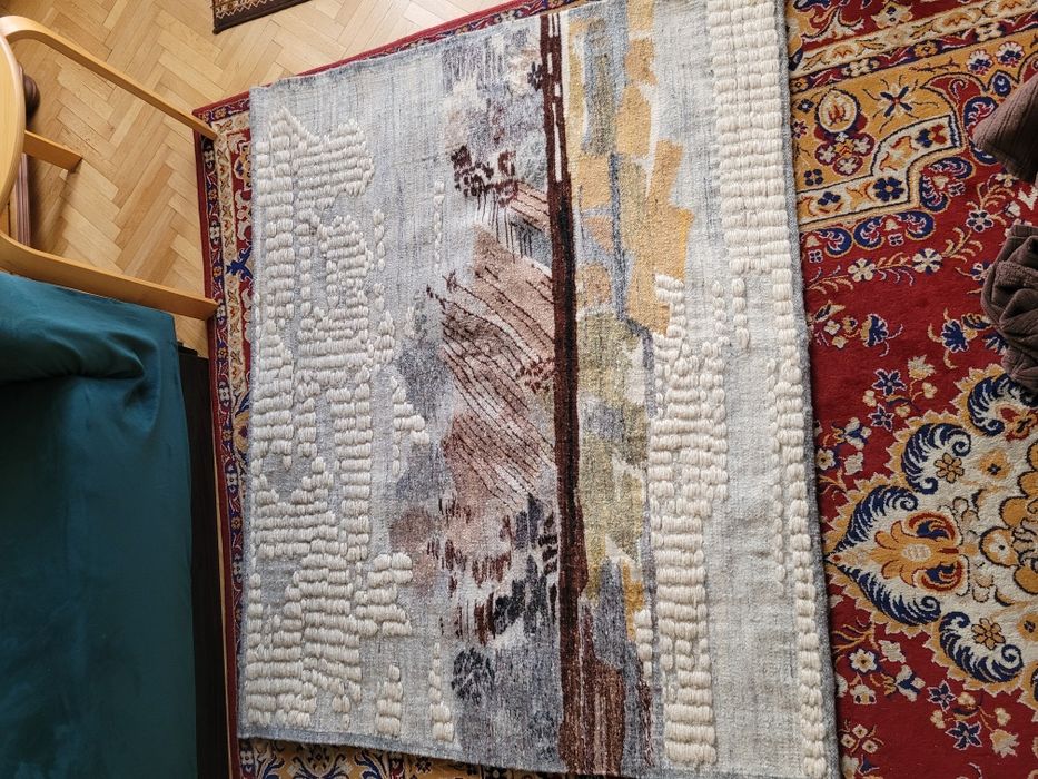 J.Owidzka dzieło unikat"Przedwiosnie" gobelin  sygnowany kilim Wysyłka