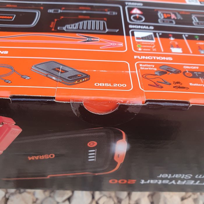 OSRAM BATTERYstart 200 — Arrancador Portátil & Powerbank NOVO,