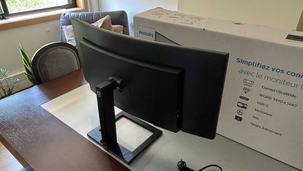 Philips Monitors E Line 346E2CUAE 34" WQHD+ 100Hz VA Curvo USB-C FreeSync 1ms