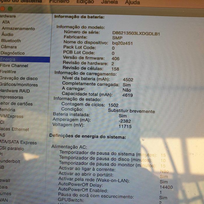 carcaça do display 15" completa macbook  pro A1286 / 201264283958482051123