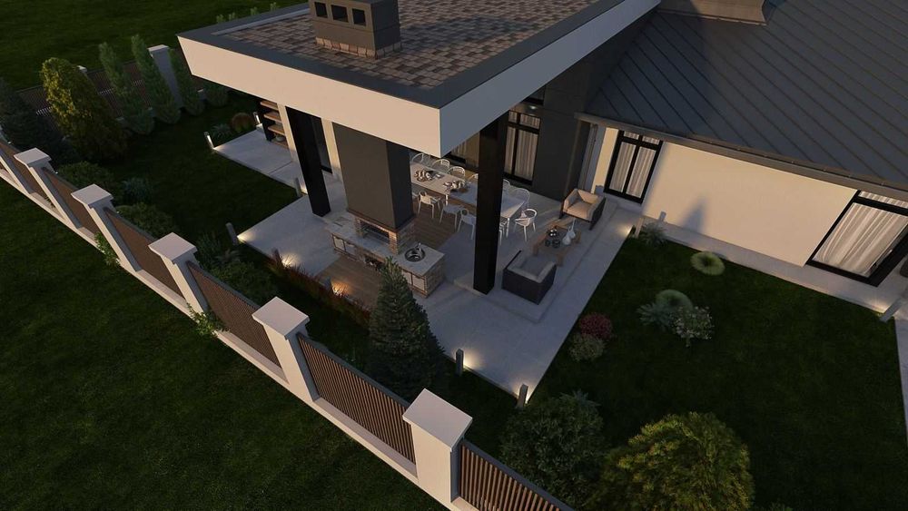 В продаже одноэтажный Дом из красного кирпича на участке 15-соток.