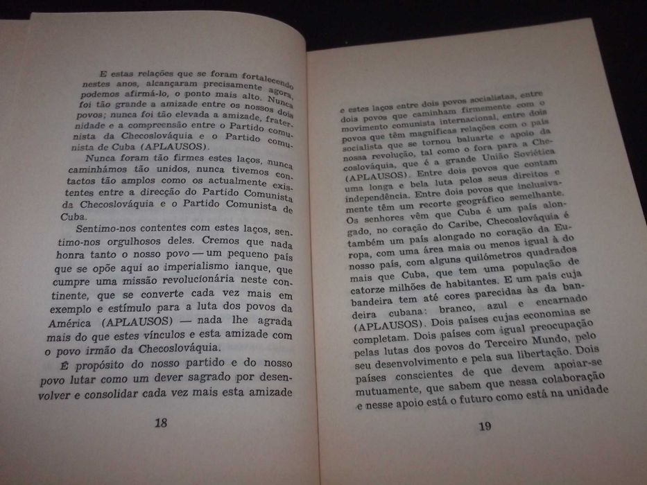 Livro Discursos de Fidel Castro Prelo 1974