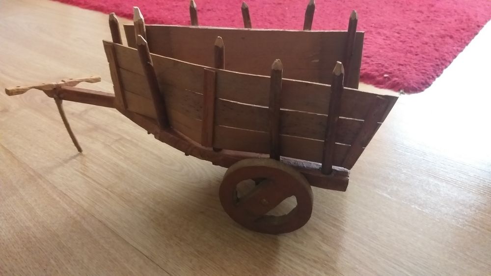 Carro transporte palha madeira