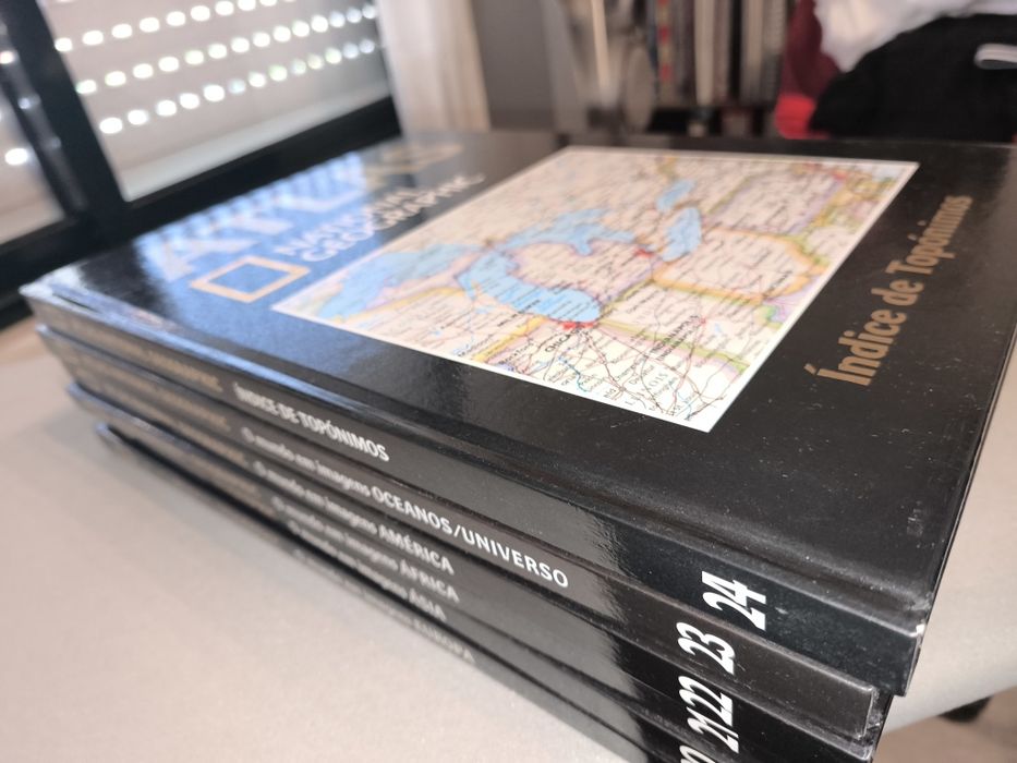 Enciclopédia (coleção de 24- completa) Atlas National Geographic -editora RBA Coleccionables