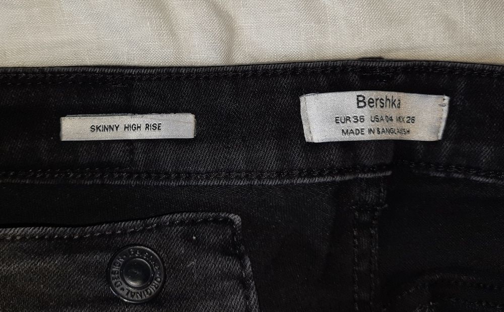 Skinny jeans high rise