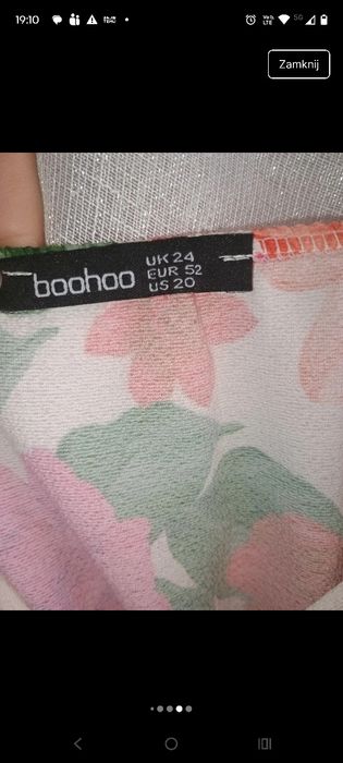 Boohoo sukienka letnia kwiaty 52 24