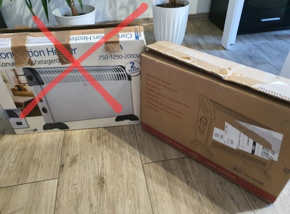 Grzejnik lektryczny, nie używany, oryginalne opakowanie