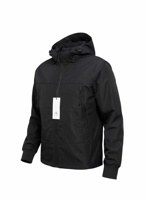 Куртка мужская весенняя с линзой. Фурнитура YKK. Черная S-XL