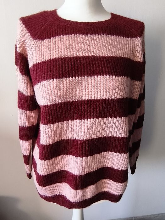 Sweter w pasy, M