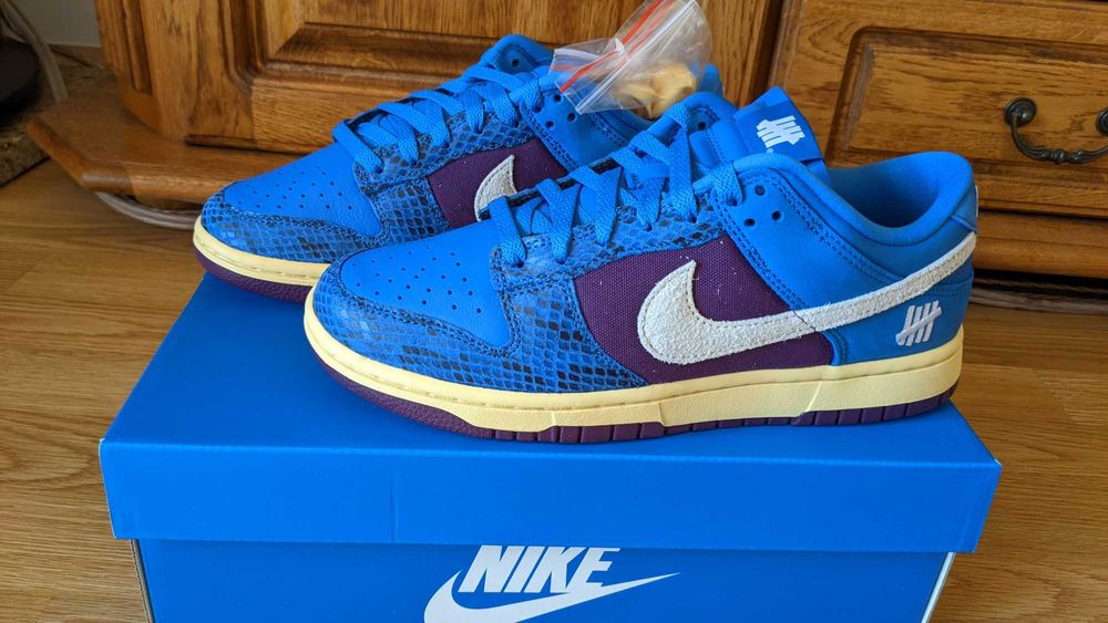 Nike Dunk Low Undefeated 5 On It Dunk vs. AF1 US7/8.5W EU40 25cm