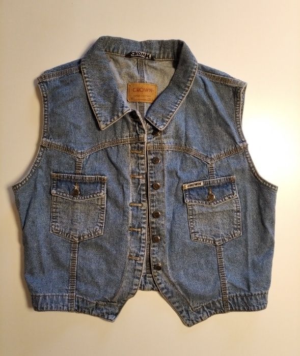Jeansowa kamizelka