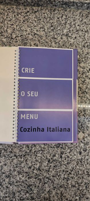 Livro de Receitas "Crie o Seu Menu Coz. Italiana"