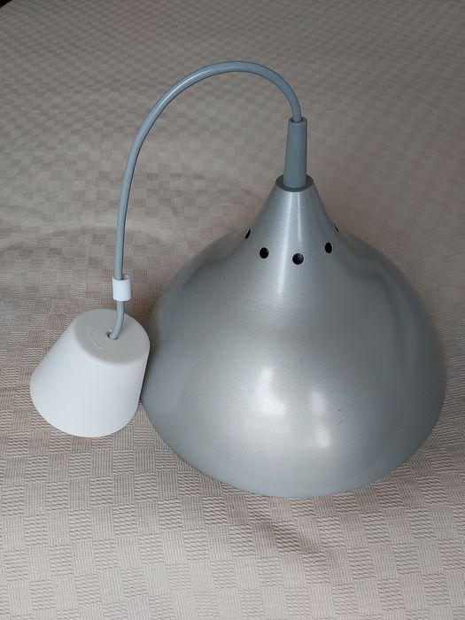 Candeeiro de Teto Suspenso Cinzento