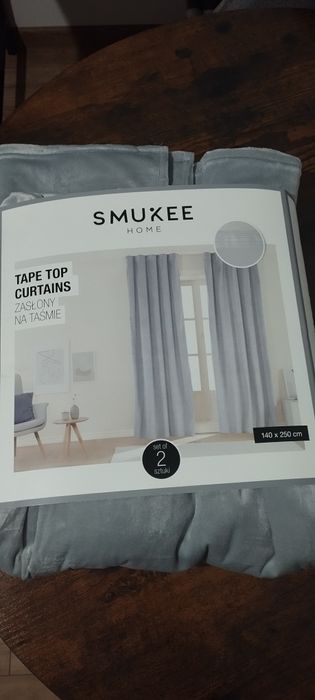Zasłony na taśmie Smukee 140x250