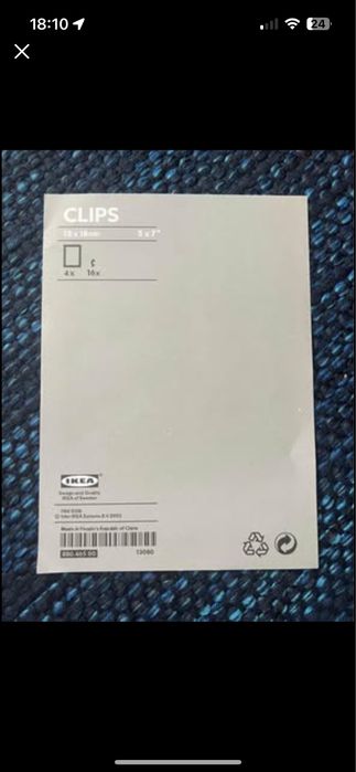 Molduras clip do IKEA